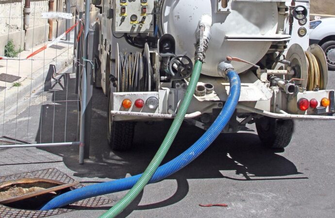 Illustrative Septic Tank Installation equipment and work