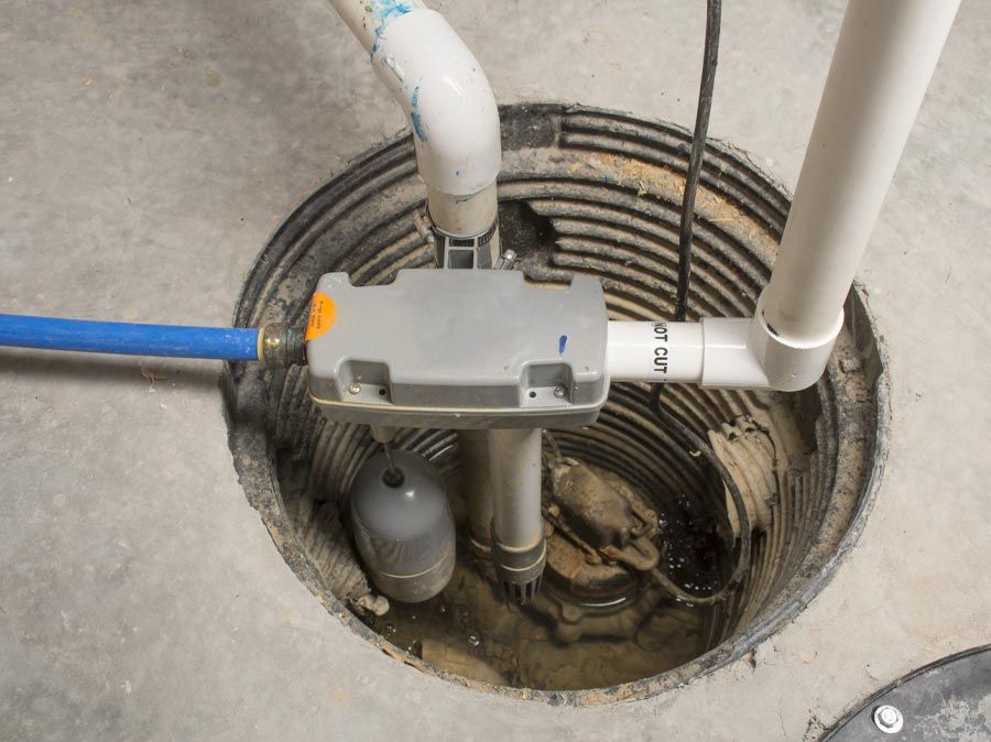 Illustrative Sump Pump Installation equipment and work