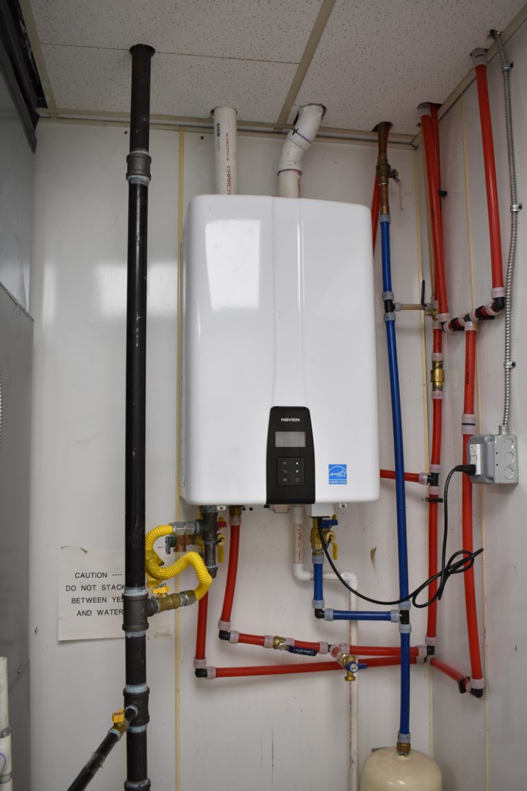 Illustrative Gas Water Heater Replacement equipment and work